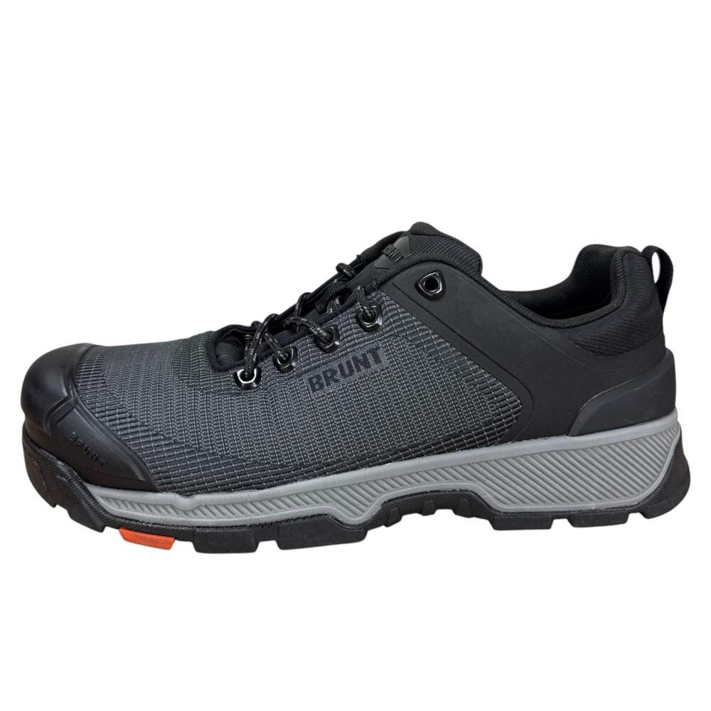 BRUNT The Ryng Low Comp Toe Work Sneakers Mens 10.5 M Black Safety Shoes EH